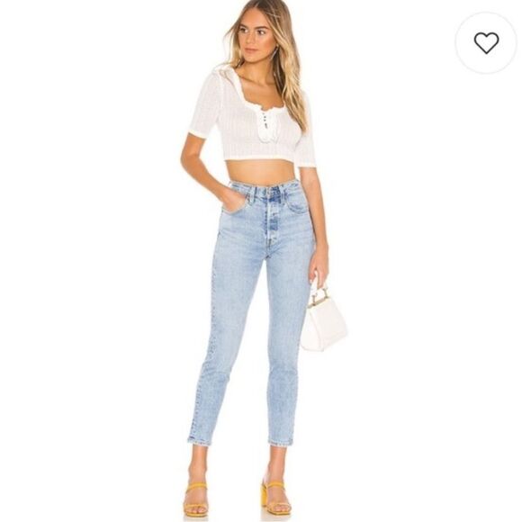 LEVI'S 501 Skinny High Rise Jean Tango Light Wash 28 - Picture 1 of 15